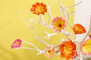 Making your own floral boughs with paper