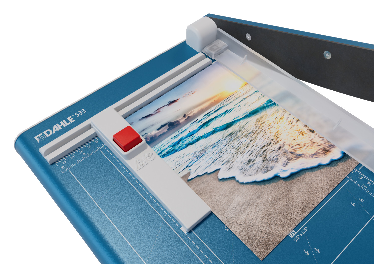 The DAHLE 533 guillotine can cut up to 15 sheets at once
