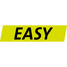 EASY-Modell: Leichtes Handling, starker Schnitt. Für Haushalt, Hobby und DIY.